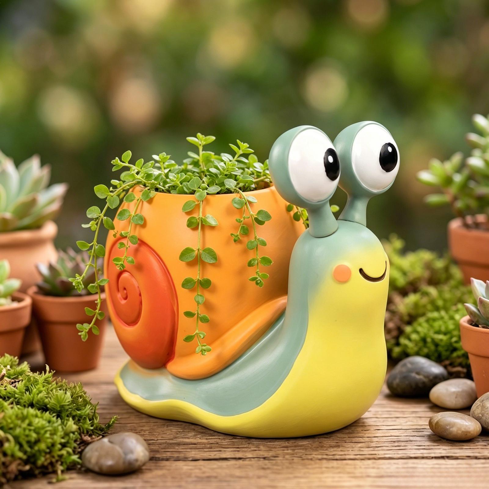 Salyangoz Şeklinde Saksı Salya - Echeveria Succulent incelemesi ve fiyatı
